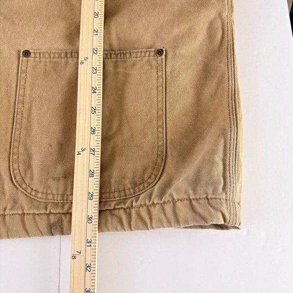 Vintage Dickies Barn Chore Jacket Tan Canvas Detroit Workwear - Picture 8 of 9